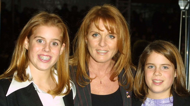 Princesses Eugenie, Beatrice with Fergie