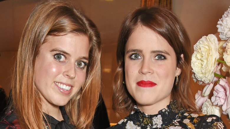 Princess Eugenie, Princess Beatrice posing