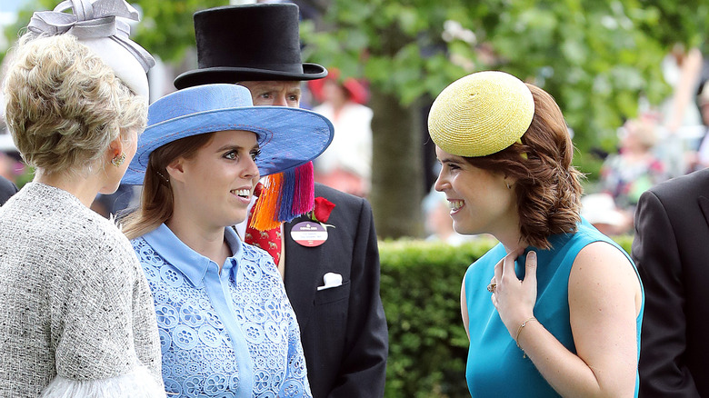 Princess Eugenie, Princess Beatrice chatting