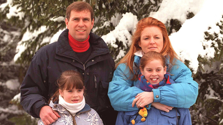 Princesses Eugenie, Beatrice with parents 