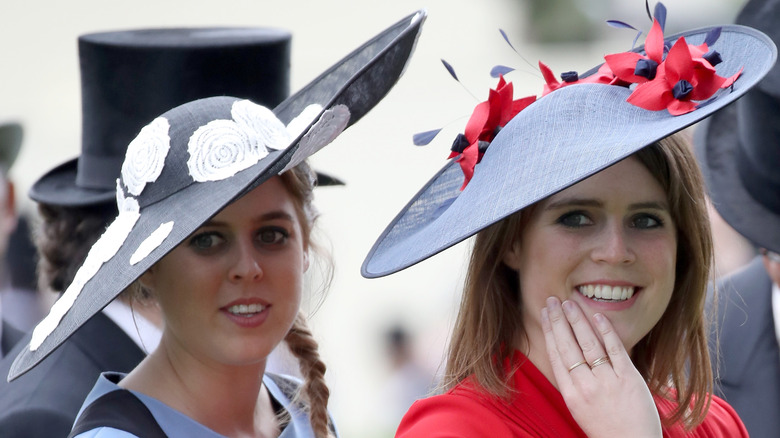 Princesses Eugenie, Beatrice at an event 