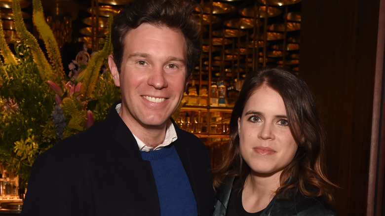 Eugenie and Jack Brooksbank smiling