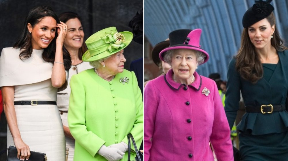 Queen Elizabeth and Meghan Markle, Kate Middleton