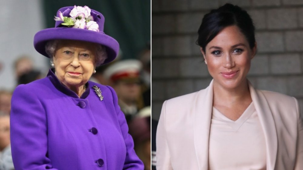 Queen Elizabeth and Meghan Markle 