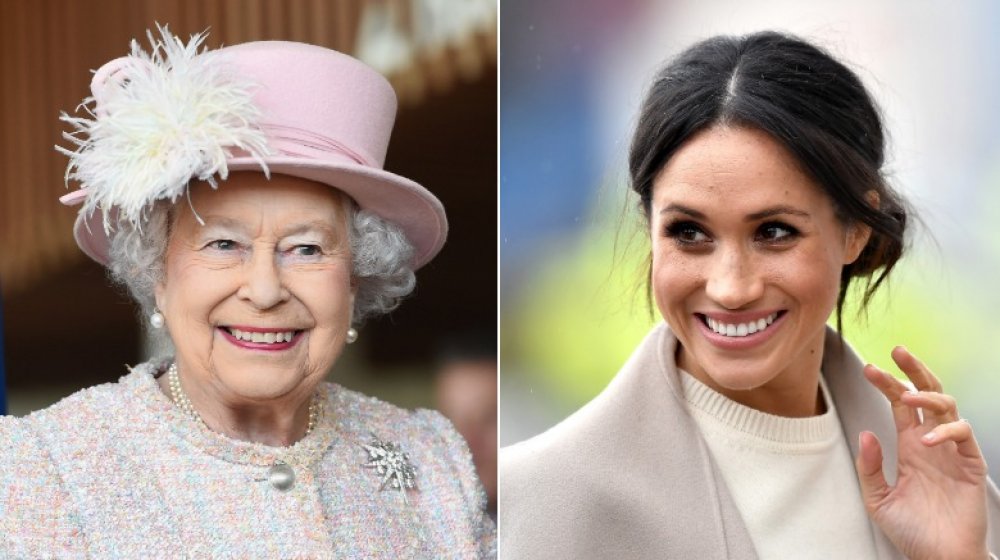 Queen Elizabeth and Meghan Markle