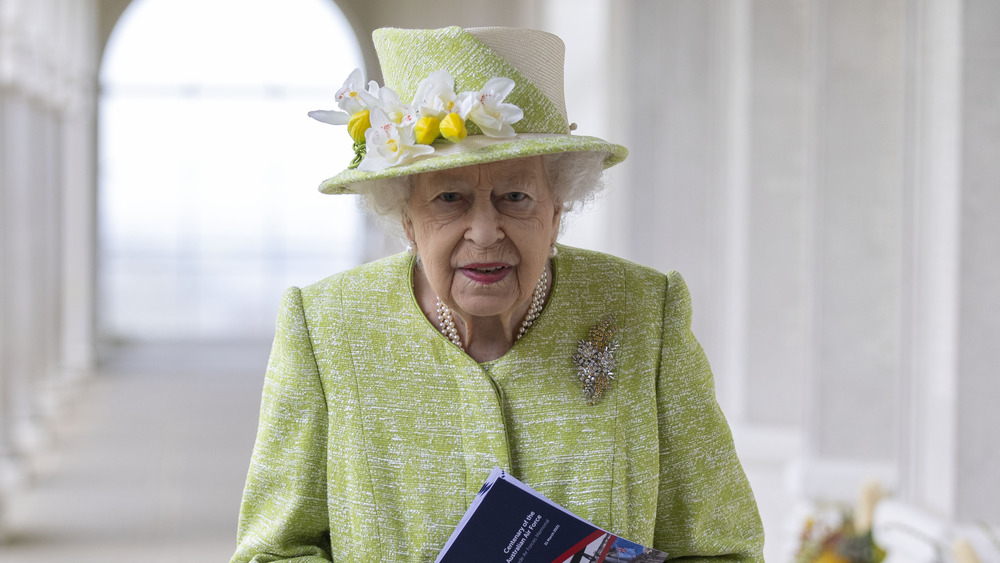 Queen Elizabeth looking at camera