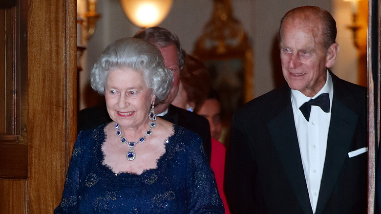 Queen Elizabeth and Prince Phillip at the Golden Jubilee 