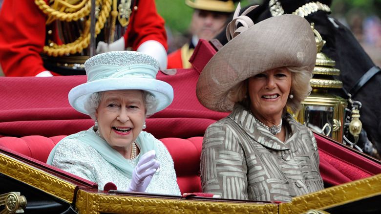 Camilla Parker Bowles and Queen Elizabeth 