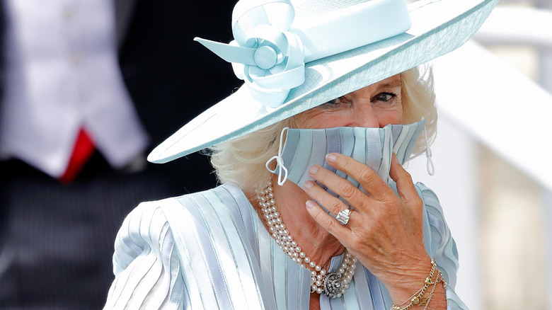 Camilla's engagement ring hand