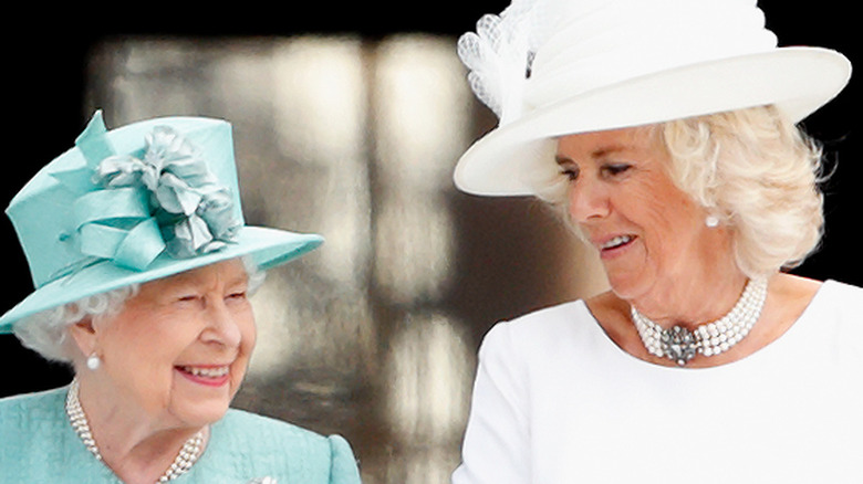 Queen Elizabeth with Camilla