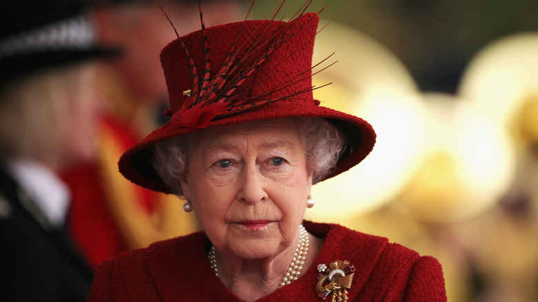 Queen Elizabeth attending an event