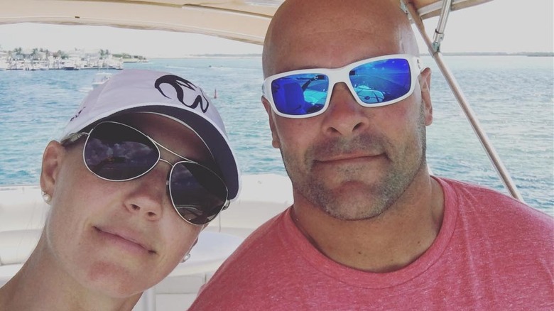 Bryan and Sarah Baeumler on boat