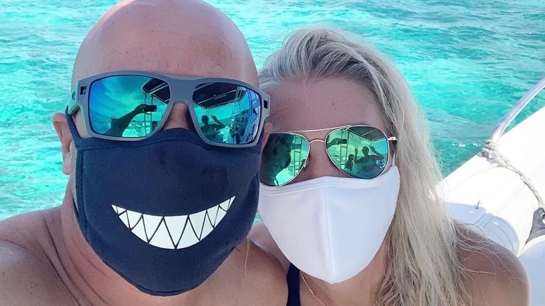 Bryan and Sarah Baeumler wearing masks