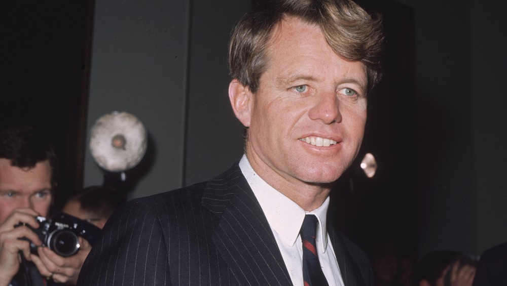 Robert Kennedy campaigning for president