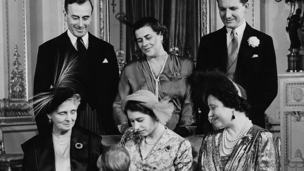 The royal family gathered for the baptism of Princess Margaret.