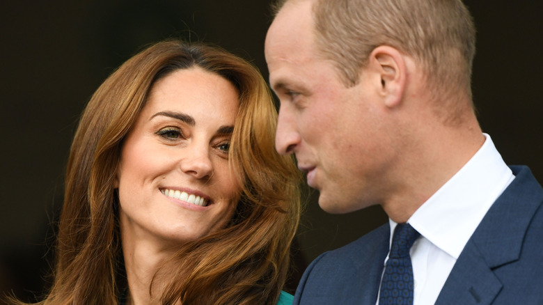 Prince and Princess of Wales smiling