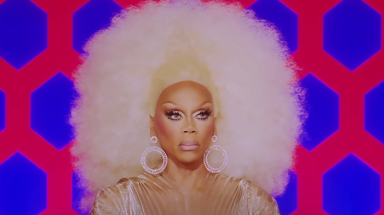 RuPaul looks unimpressed with a lipsync