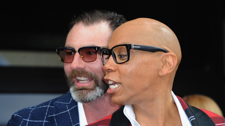 Georges LeBar, RuPaul smiling together