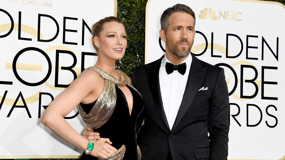 Blake Lively and Ryan Reynolds at the Golden Globe Awards