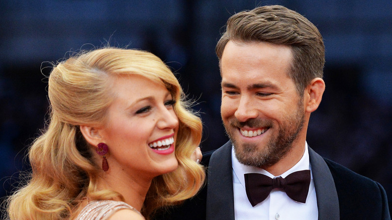 Ryan Reynolds looks lovingly at wife Blake Lively