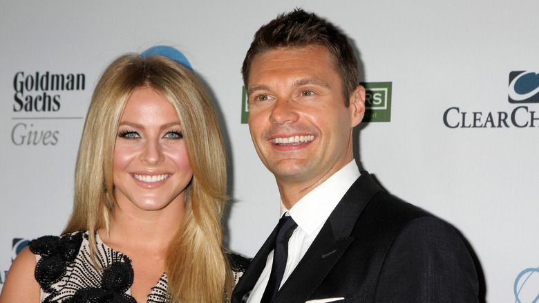 Julianna Hough and Ryan Seacrest posing