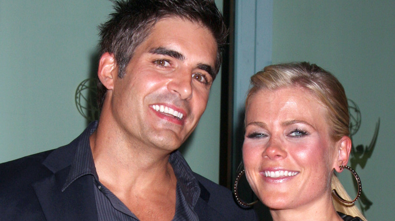 Galen Gering and Alison Sweeney smile for a photo at an event. 