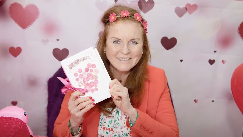 Sarah Ferguson with flower crown