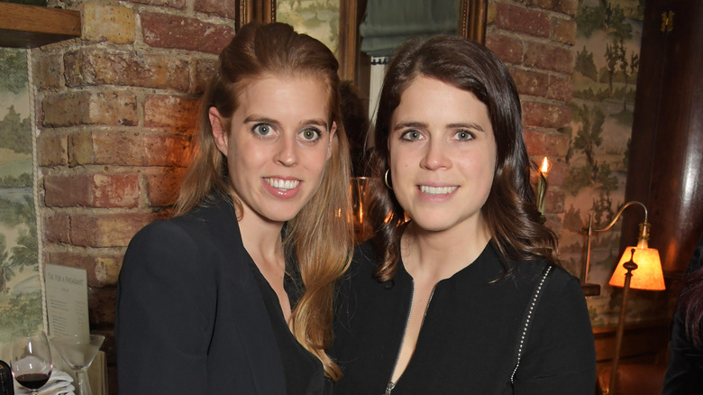 Princesses Eugenie and Beatrice smiling