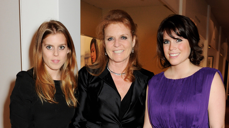 Sarah Ferguson with her daughters  