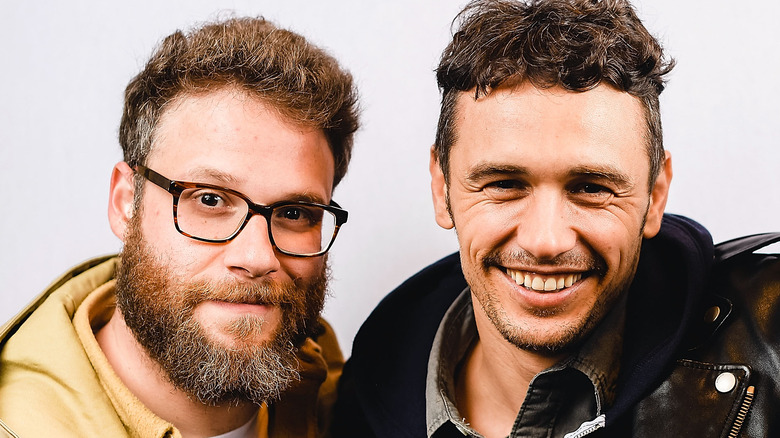 Seth Rogen and James Franco smiling