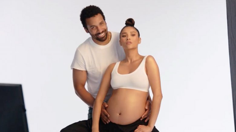 Shay Mitchell and Matte Babel during pregnancy photo shoot