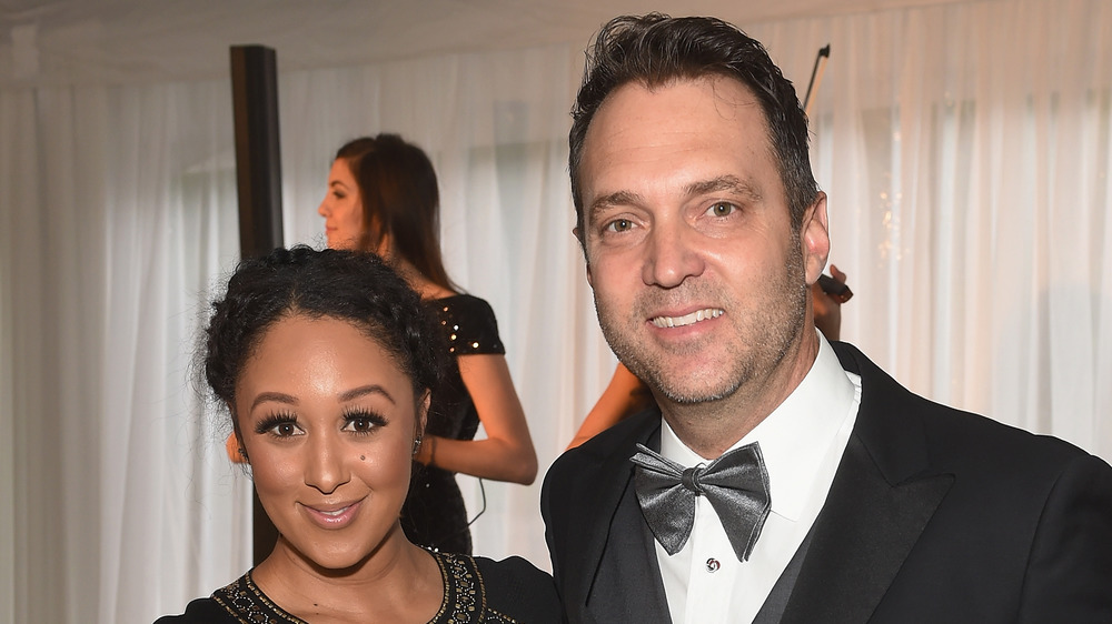 Tamera Mowry and Adam Housley at the White House Correspondents' Association pre-dinner reception in 2016