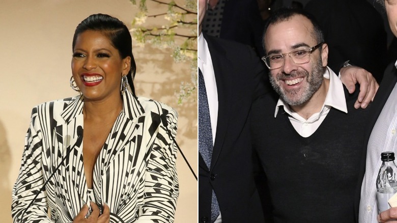 Tamron Hall smiling, Steven Greener smiling