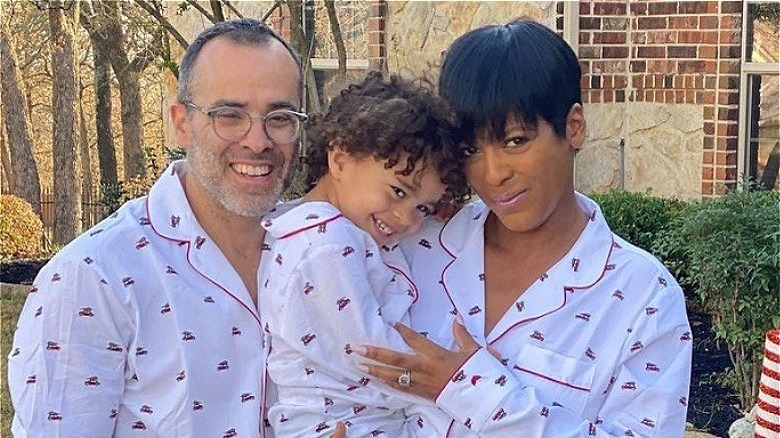 Steven Greener, Moses, and Tamron Hall smiling