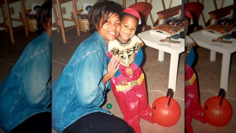 Taraji P. Henson and her son as a child