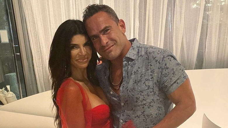 Teresa Giudice posing with Louie Ruelas