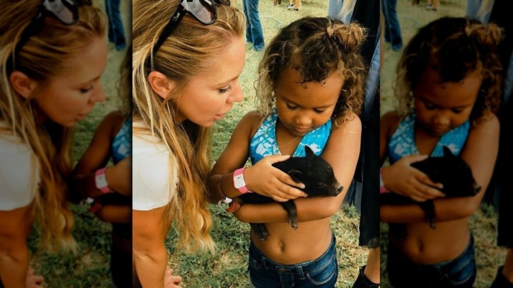 Terry Bradshaw's daughter Lacey with her daughter, Zurie