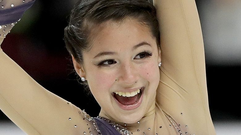 Alysa Liu smiling while skating