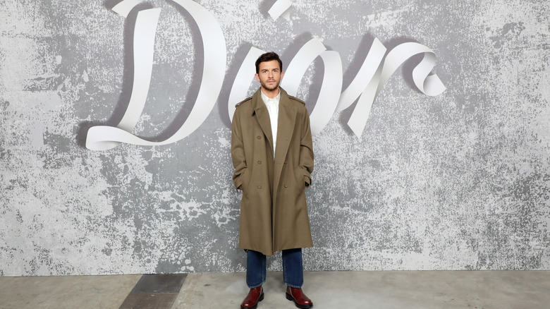 Jonathan Bailey in a Dior coat