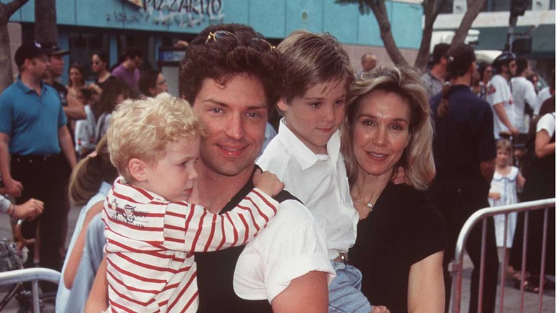 Cynthia Rhodes with her family