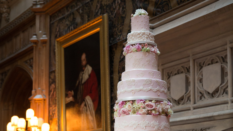 Wedding cake at Highclere Castle