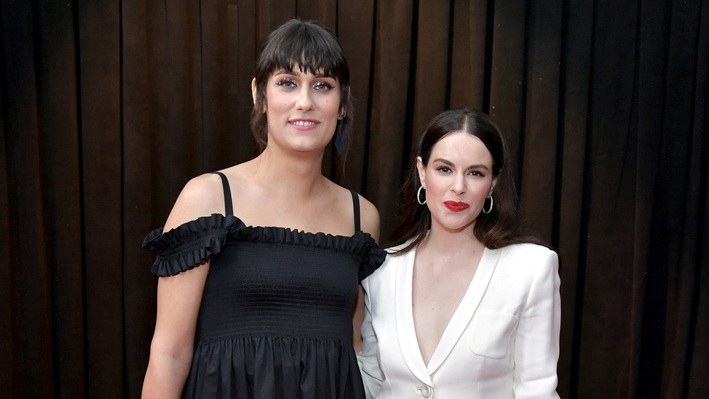 Emily Hampshire with Teddy Geiger