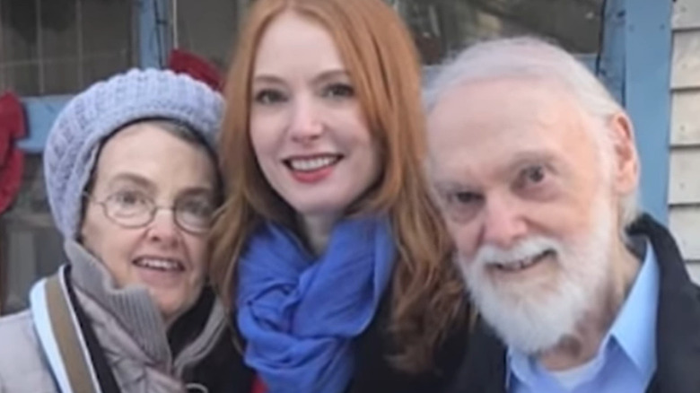 Alicia Witt with her parents