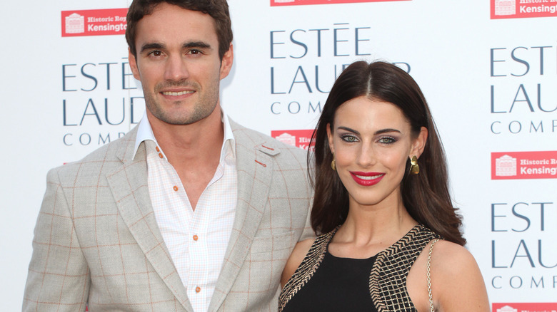 Jessica Lowndes with Thom Evans in 2013