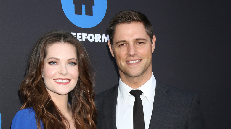 Sam Page with Meghann Fahy in 2018