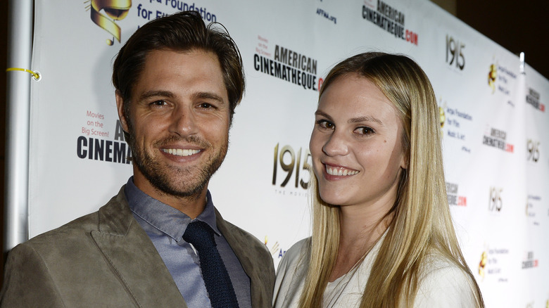 Sam Page and his wife Cassidy Boesch in 2015