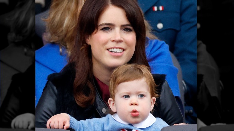 Eugenie with son August