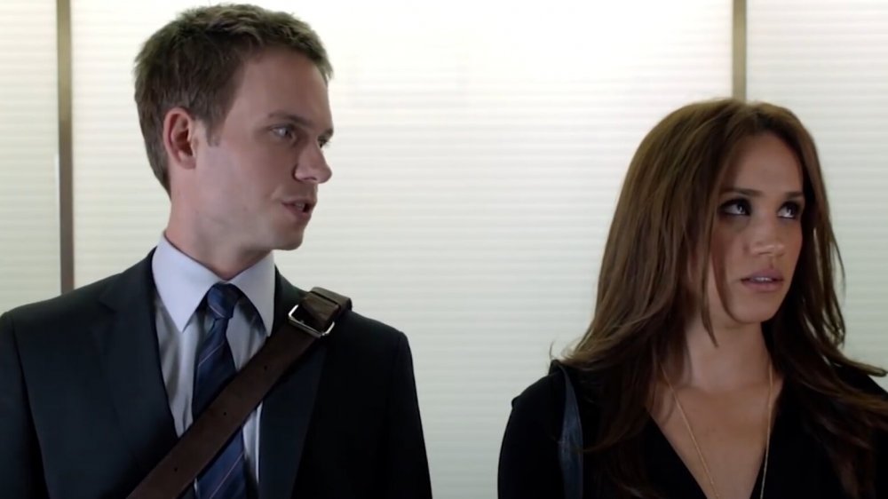 Patrick J Adams and Meghan Markle