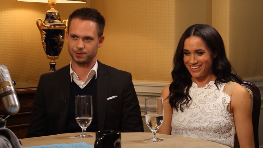 Patrick J Adams and Meghan Markle 