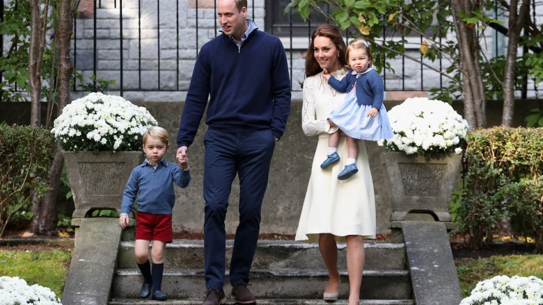 The royal family's Prince William and Kate Middleton with their children